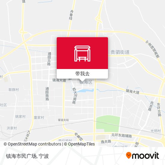 镇海市民广场地图