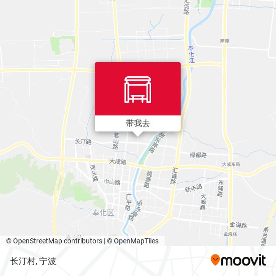 长汀村地图