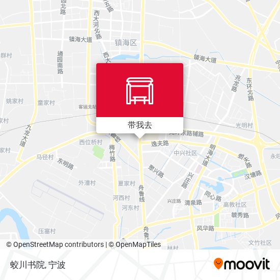 蛟川书院地图