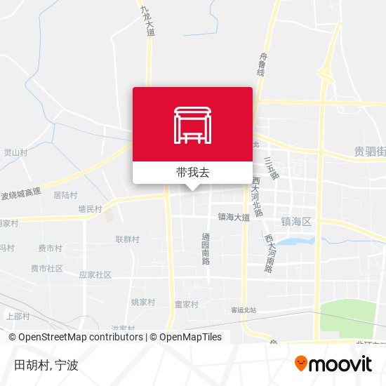 田胡村地图