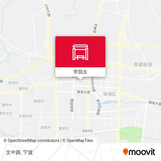 文中路地图