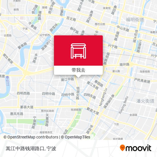 嵩江中路钱湖路口地图