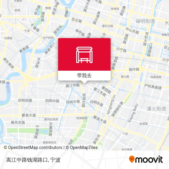 嵩江中路钱湖路口地图