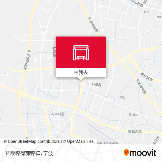 四明路繁荣路口地图