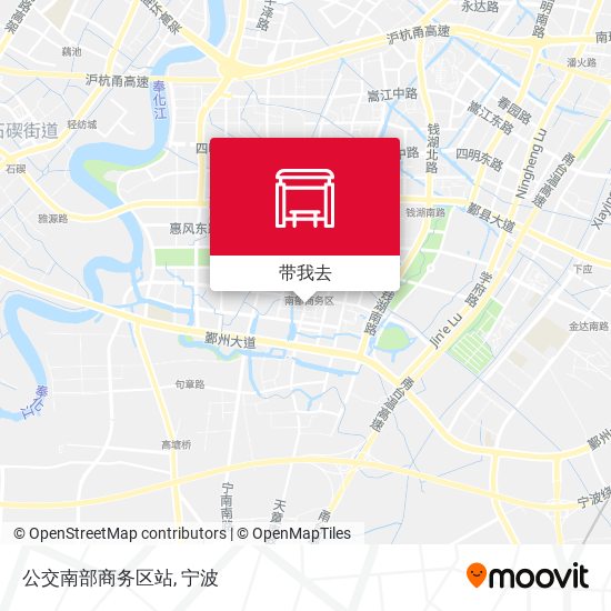 公交南部商务区站地图