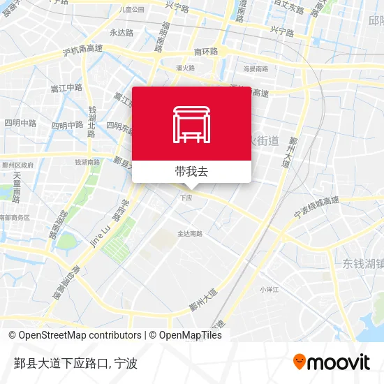 鄞县大道下应路口地图