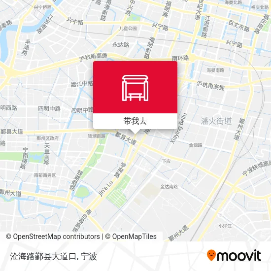 沧海路鄞县大道口地图