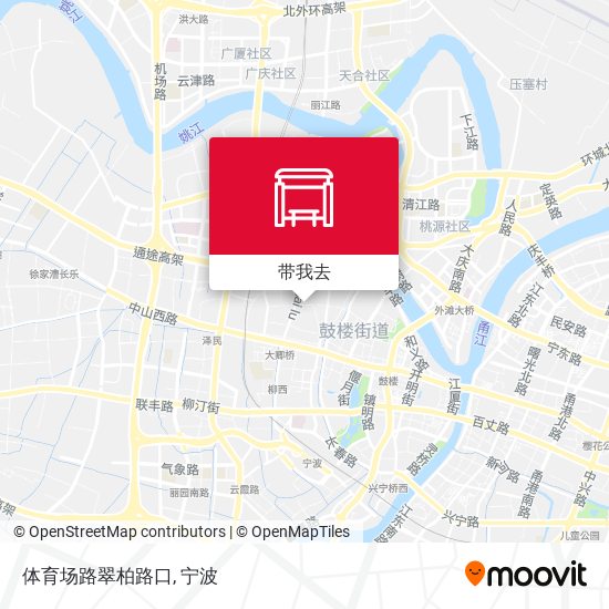 体育场路翠柏路口地图