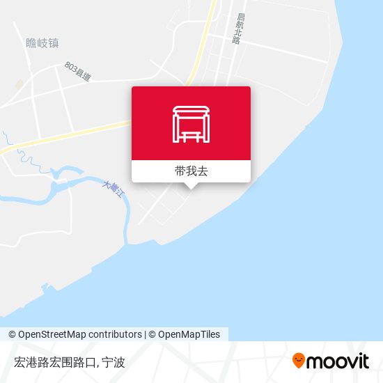 宏港路宏围路口地图