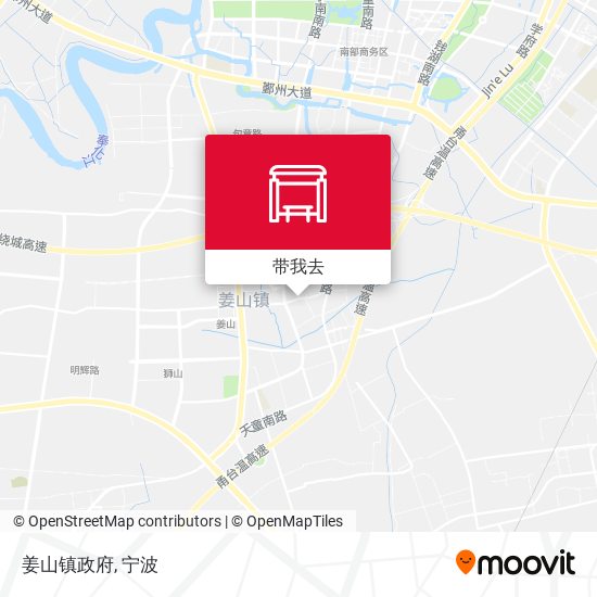 姜山镇政府地图