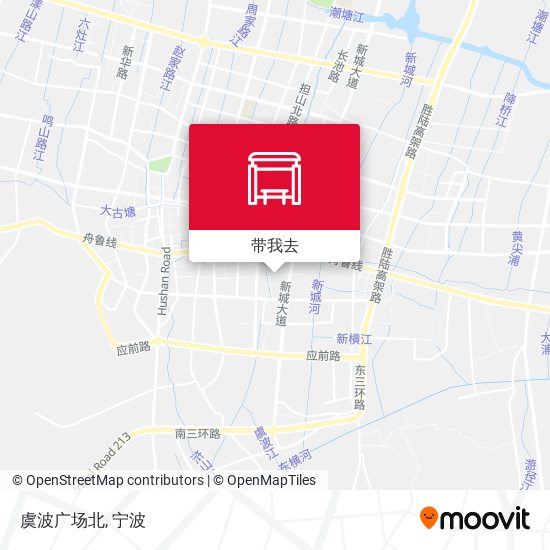 虞波广场北地图