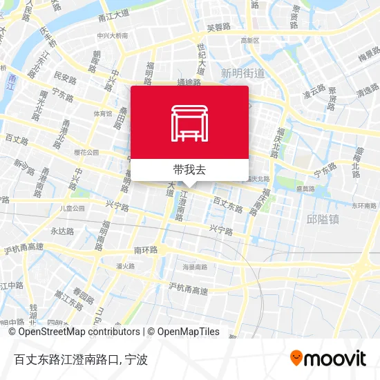 百丈东路江澄南路口地图