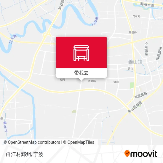 甬江村鄞州地图