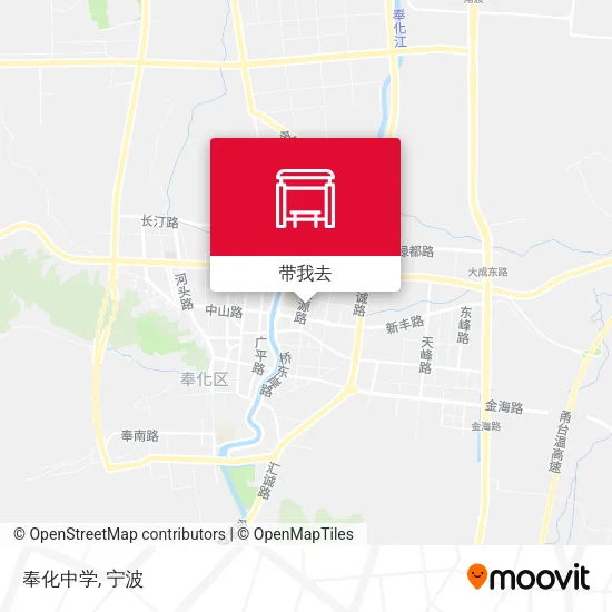 奉化中学地图