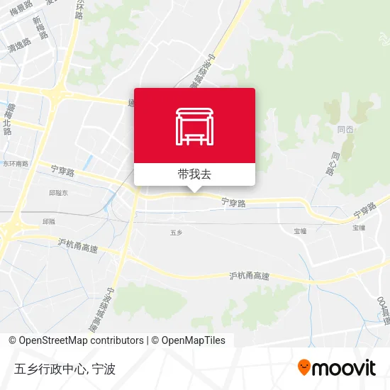 五乡行政中心地图