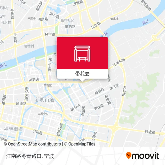 江南路冬青路口地图