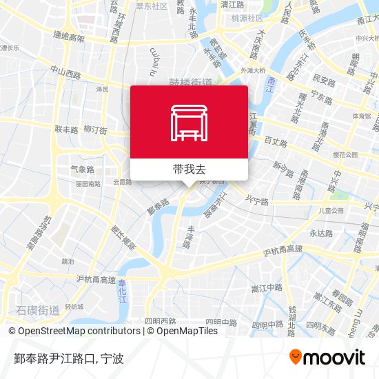鄞奉路尹江路口地图