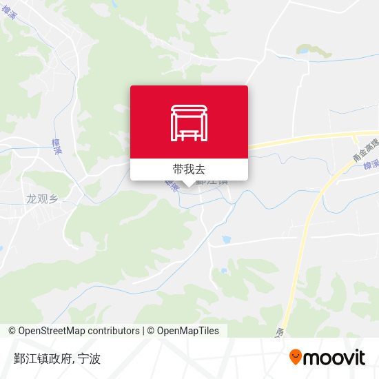 鄞江镇政府地图