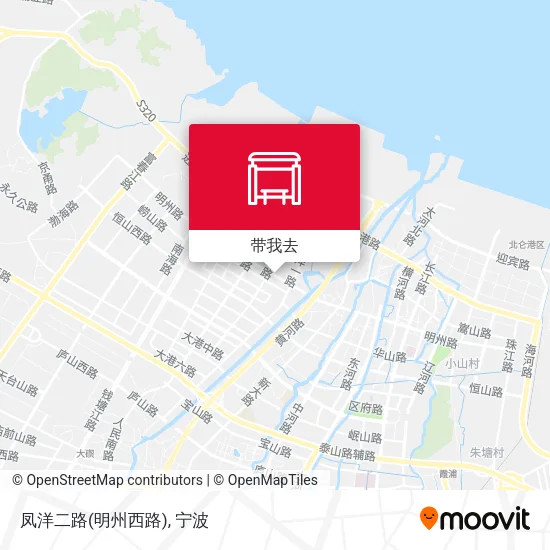 凤洋二路(明州西路)地图