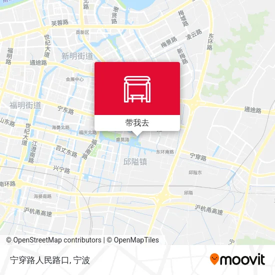 宁穿路人民路口地图