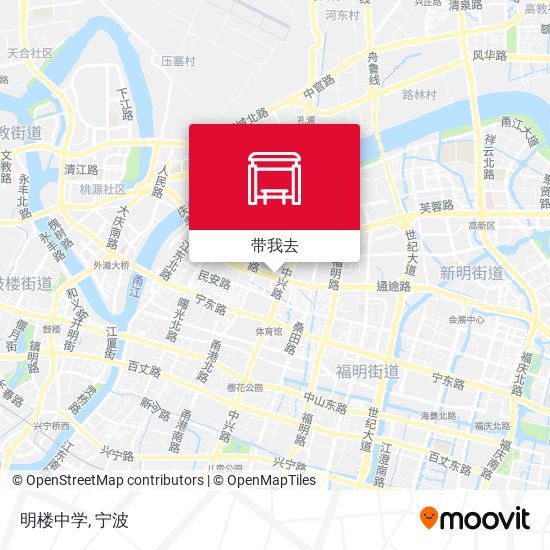 明楼中学地图