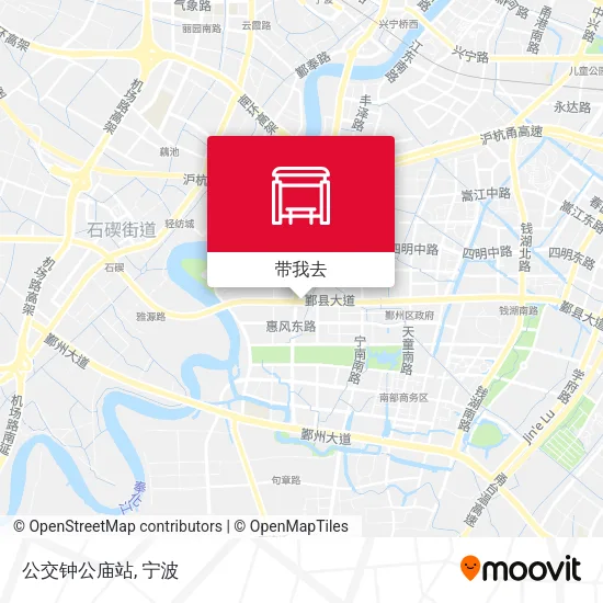 公交钟公庙站地图