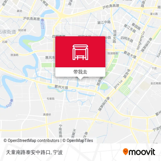 天童南路泰安中路口地图