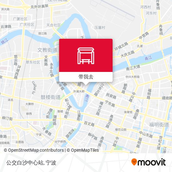 公交白沙中心站地图