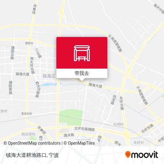 镇海大道耕渔路口地图