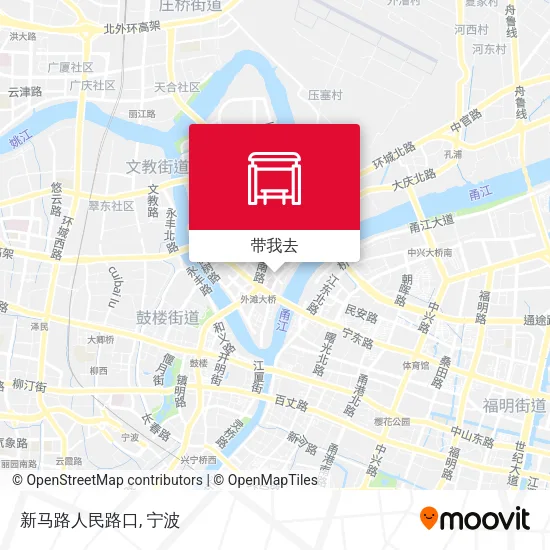 新马路人民路口地图