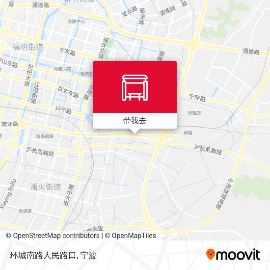 环城南路人民路口地图