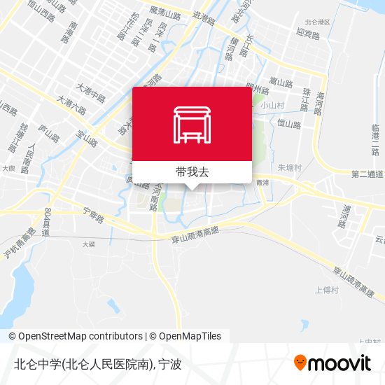 北仑中学(北仑人民医院南)地图