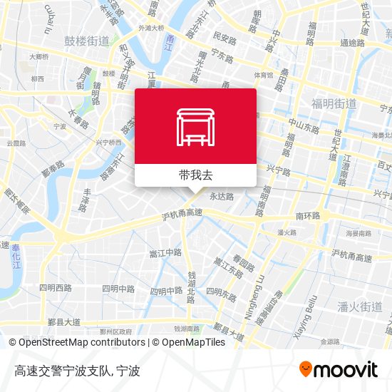 高速交警宁波支队地图
