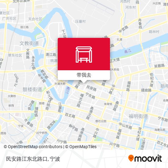 民安路江东北路口地图