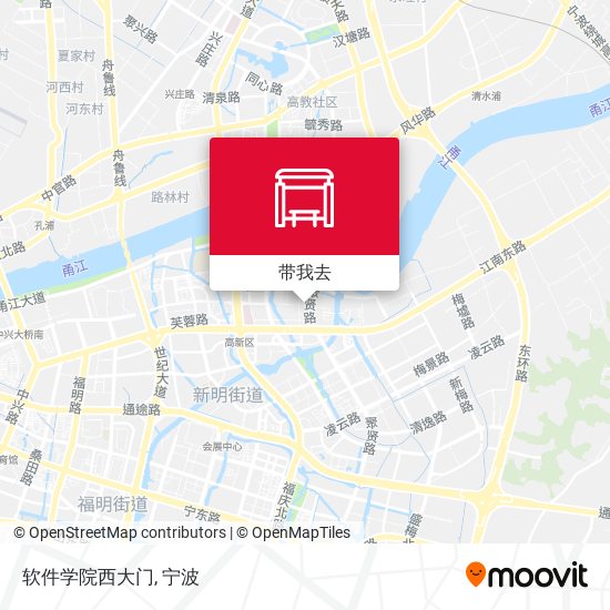 软件学院西大门地图