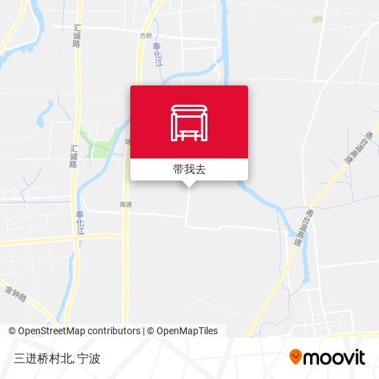 三迸桥村北地图