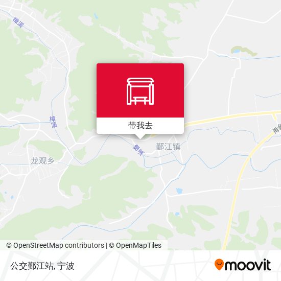 公交鄞江站地图