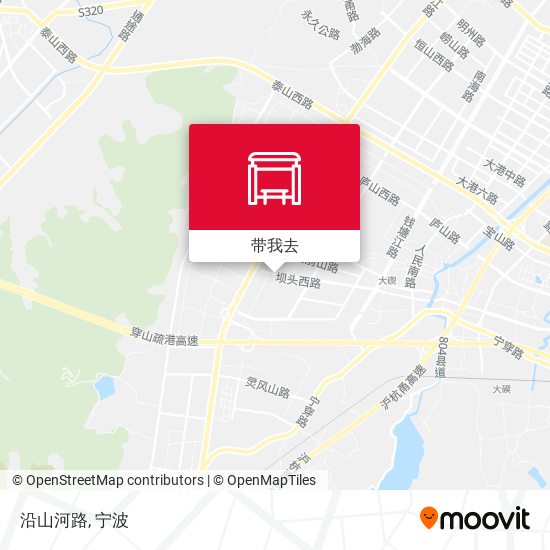 沿山河路地图