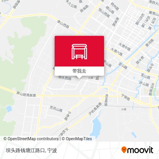 坝头路钱塘江路口地图