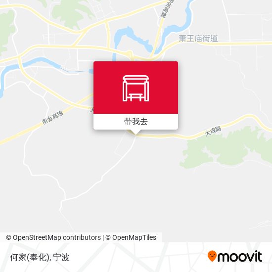 何家(奉化)地图