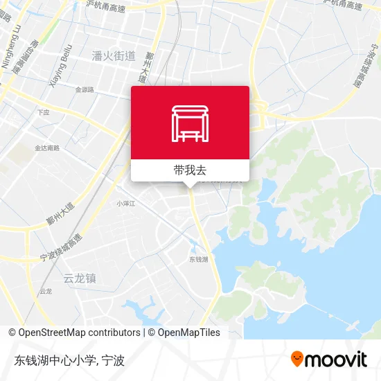 东钱湖中心小学地图