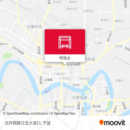 北环西路江北大道口地图