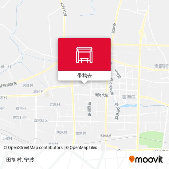 田胡村地图