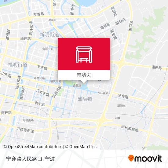 宁穿路人民路口地图