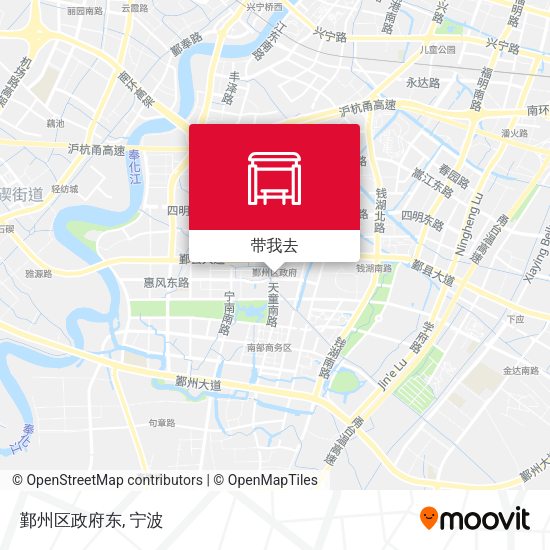 鄞州区政府东地图