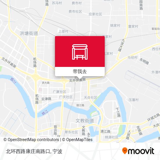 北环西路康庄南路口地图
