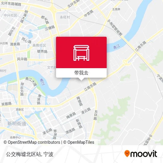 公交梅墟北区站地图