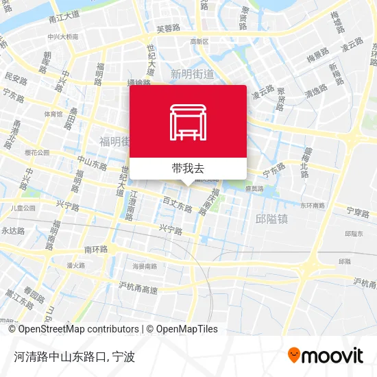 河清路中山东路口地图
