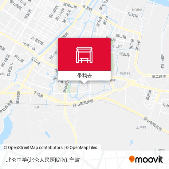 北仑中学(北仑人民医院南)地图