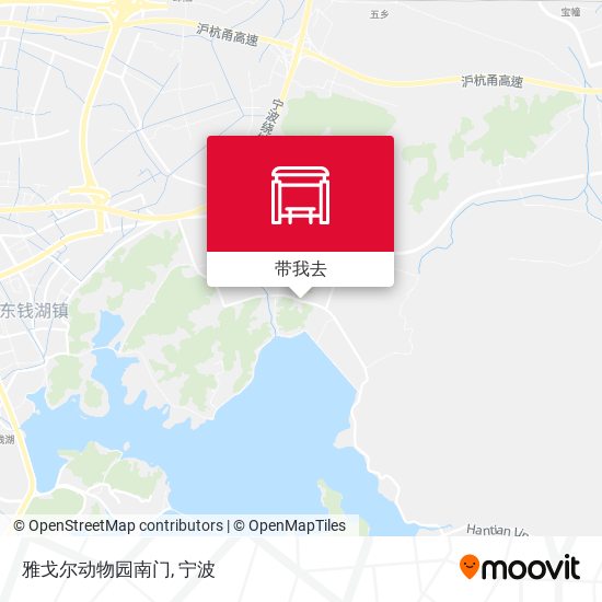 雅戈尔动物园南门地图